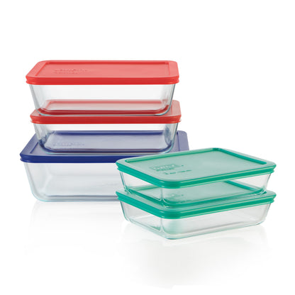 Pyrex Simply Store (12-Pack) Glass Food Storage Containers Set