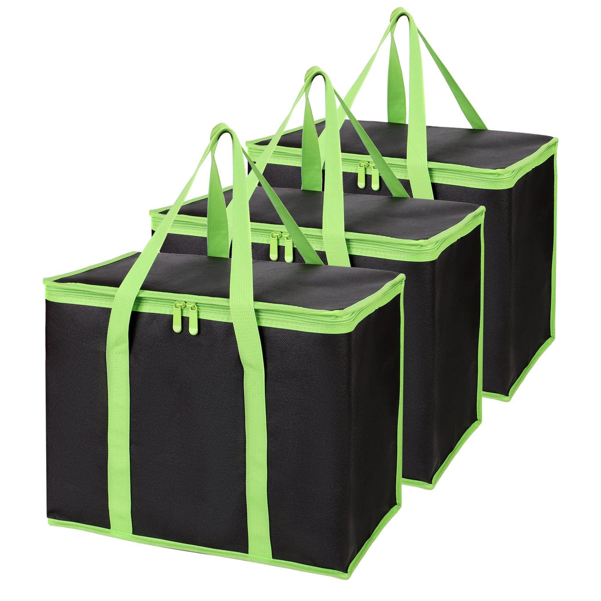 Bodaon Insulated Food Delivery Bag, XXXL Reusable Warming Bag, Black, 1Pk
