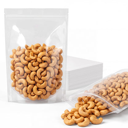 FireKylin 100Pcs Resealable Stand Up Bags, Clear 3.9"x5.9" Food Pouches