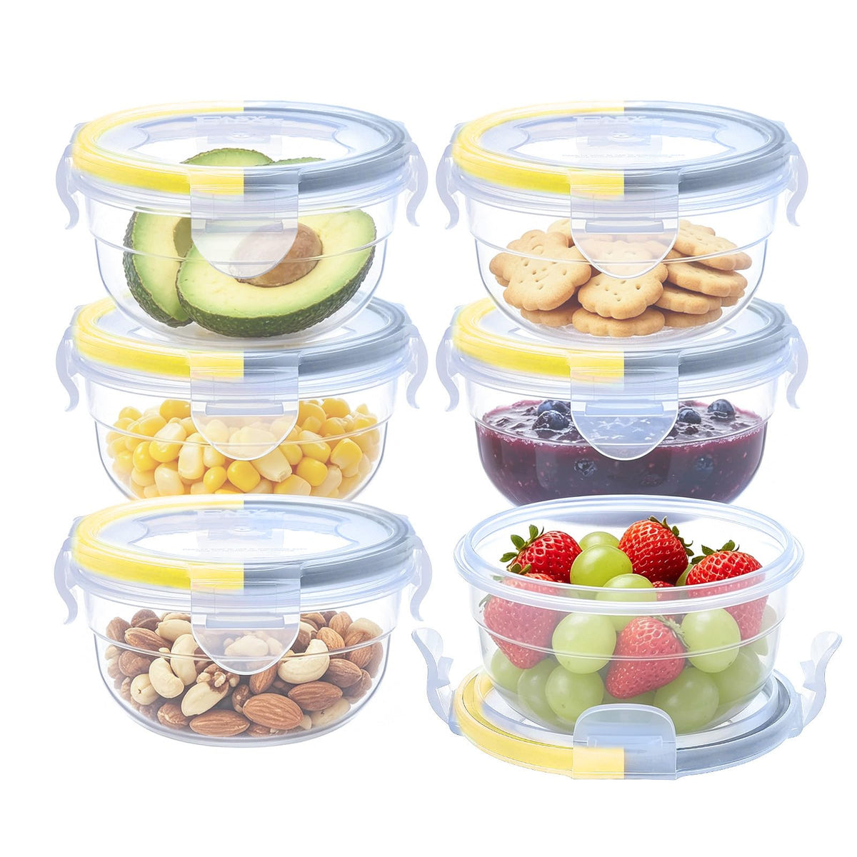 KIGI Food Storage Containers Set, Set of 10 (0.7-17.7 Cup)