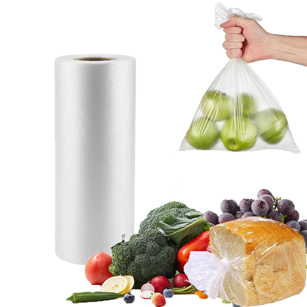 CLASSY Large 14" x 20" 350 Bag/Roll Plastic Food Storage Bags