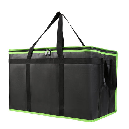 Bodaon Insulated Food Delivery Bag, XXXL Reusable Warming Bag, Black, 1Pk