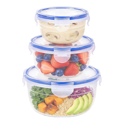 KIGI Food Storage Container Set, Airtight, Stackable, 0.7-8.3 Cup, 8 Pack