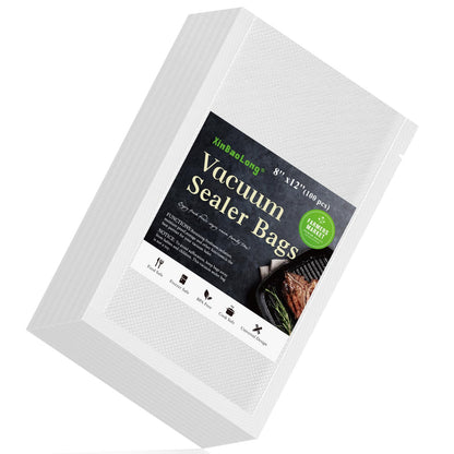 Vacuum Sealer Bags, 11"x16" Gallon, 8"x12" Quart, 6"x10" Pint, 150Pcs