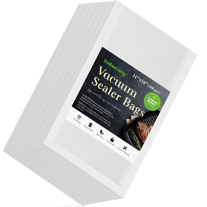 Vacuum Sealer Bags, 11"x16" Gallon, 8"x12" Quart, 6"x10" Pint, 150Pcs
