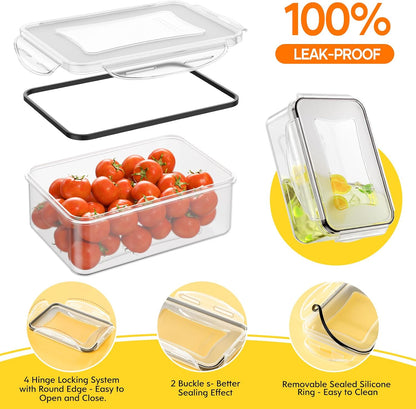 52 PCS Food Storage Containers with Lids Airtight (26 Lids & 26 Containers)