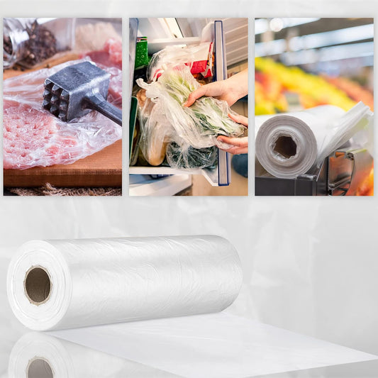 12” x 20” Plastic Produce Bags, Food Storage Bags 350pcs on a Roll