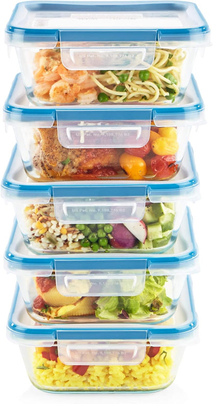 Snapware Glass Total Solutions (5-Pack, 4 Cup) Food Storage Containers Set