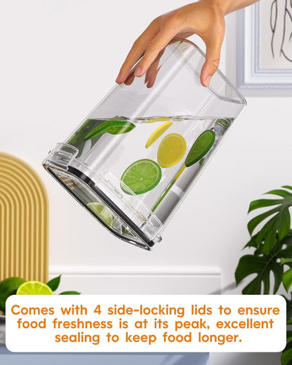 KEMETHY Airtight Food Storage Containers with Lids, 24 PCS, BPA-free