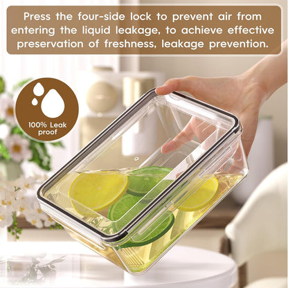 KEMETHY 70 PCS Food Storage Containers with Lids Airtight, Total 856oz, BPA-free, Food-grade, Eco-friendly Material, Leak Proof Plastic Containers, Microwave/Dishwasher Safe