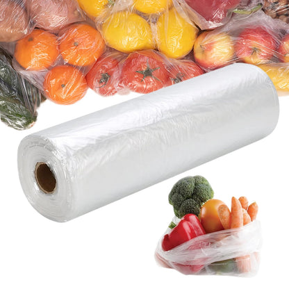 12” x 20” Plastic Produce Bags, Food Storage Bags 350pcs on a Roll
