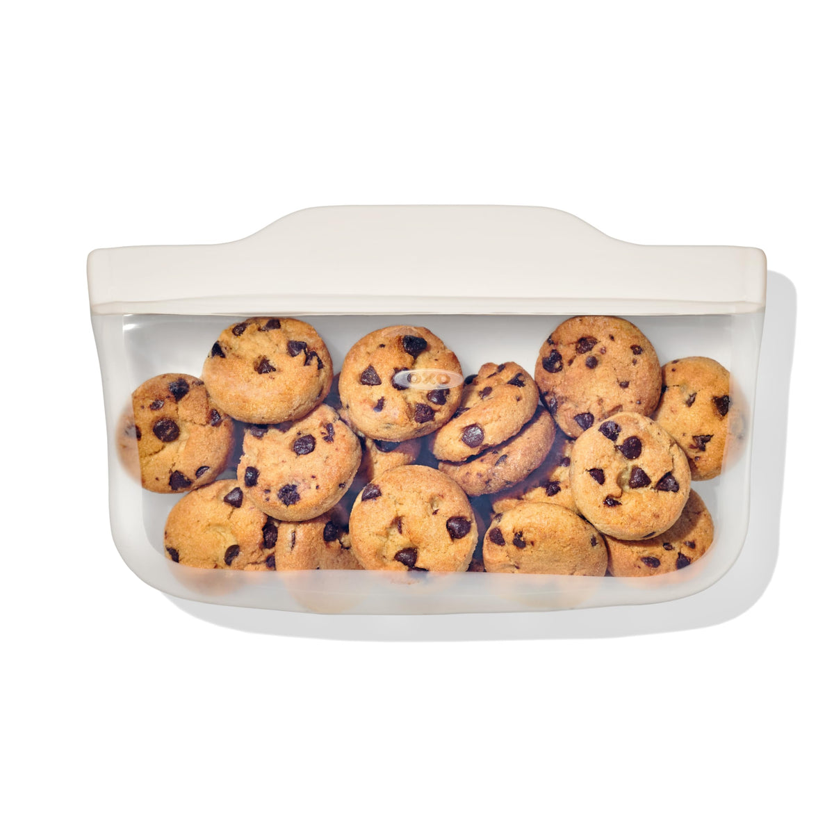 OXO Good Grips Silicone Reusable Bag - Stand-Up Quart (32 oz), Oat