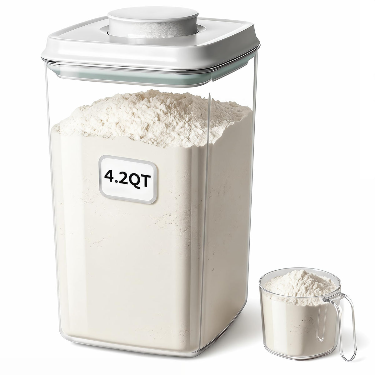 Melovom 12 Pcs Pop Food Storage Containers Airtight Food Storage Containers Set with Lids Kitchen Pantry Organization and Storage, 3.4Qt, 2.8Qt, 2.1Qt, 1.2Qt