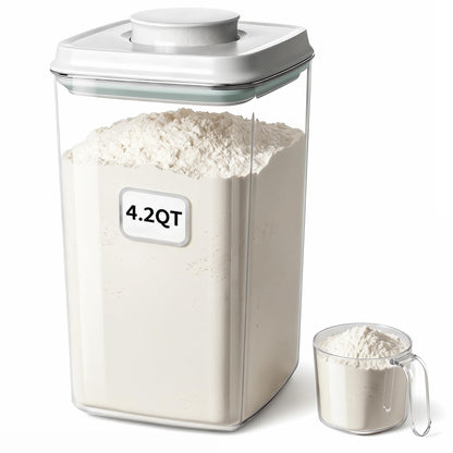 Melovom 12 Pcs Pop Food Storage Containers Airtight Food Storage Containers Set with Lids Kitchen Pantry Organization and Storage, 3.4Qt, 2.8Qt, 2.1Qt, 1.2Qt