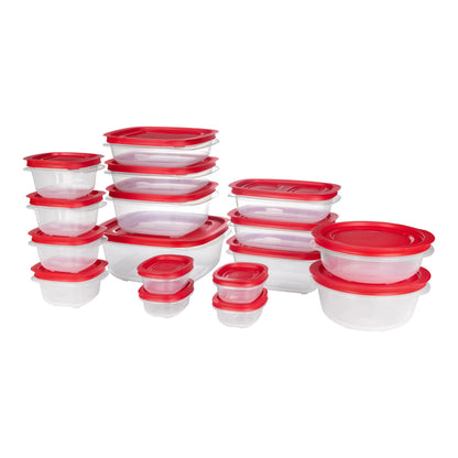Rubbermaid EasyStore Containers, 44-Piece Set, Food Storage Containers with Lids