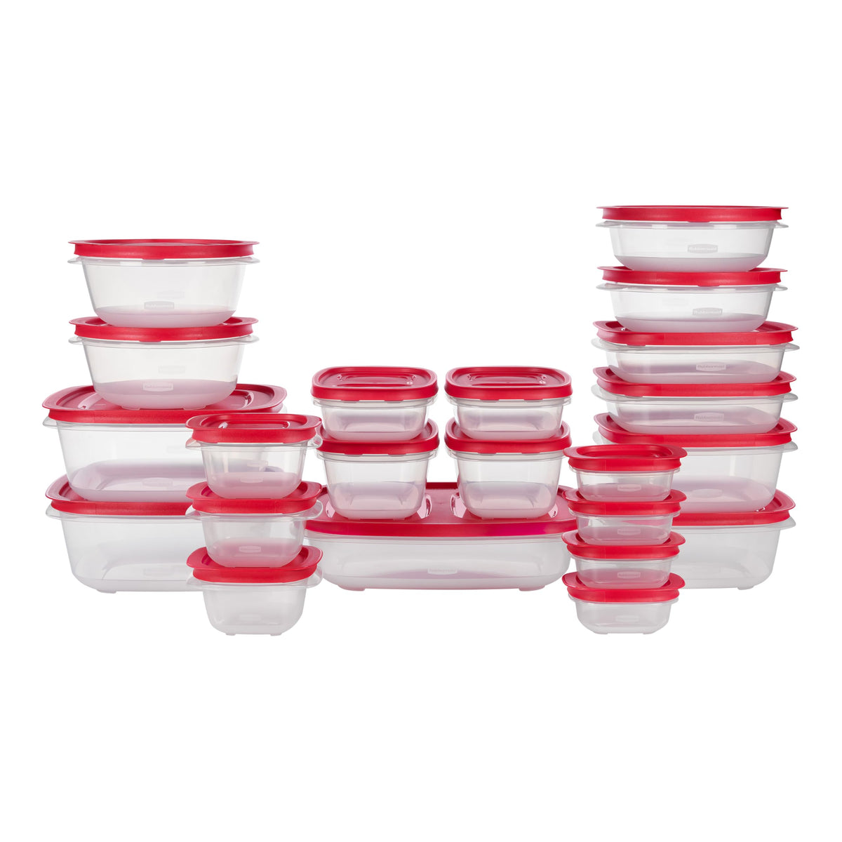 Rubbermaid EasyStore Containers, 44-Piece Set, Food Storage Containers with Lids