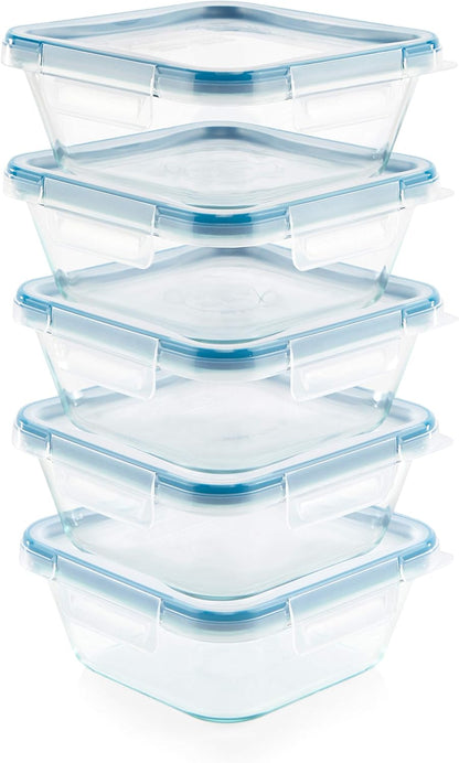 Snapware Glass Total Solutions (5-Pack, 4 Cup) Food Storage Containers Set