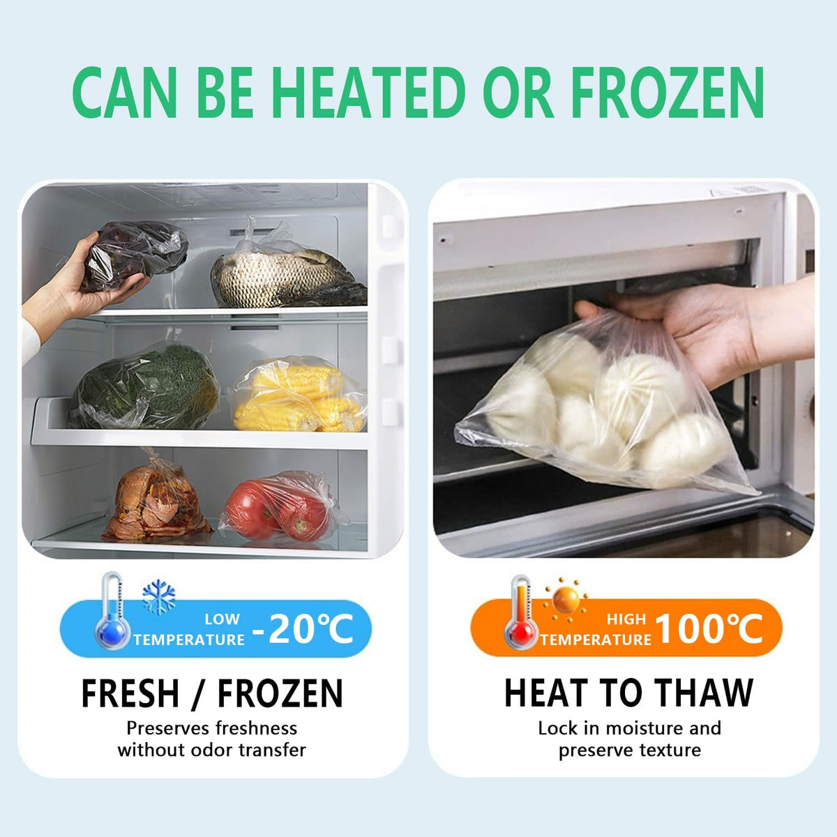 9527 Product Clear Plastic Produce Bag Food Storage bag (12 x 16, 1 Roll)