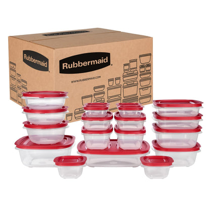 Rubbermaid EasyStore Containers, 44-Piece Set, Food Storage Containers with Lids