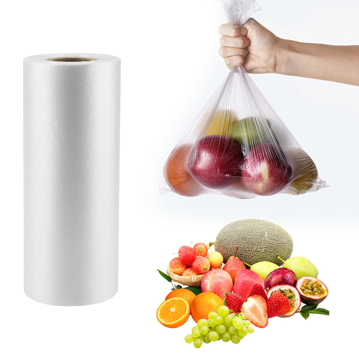 CLASSY Large 14" x 20" 350 Bag/Roll Plastic Food Storage Bags