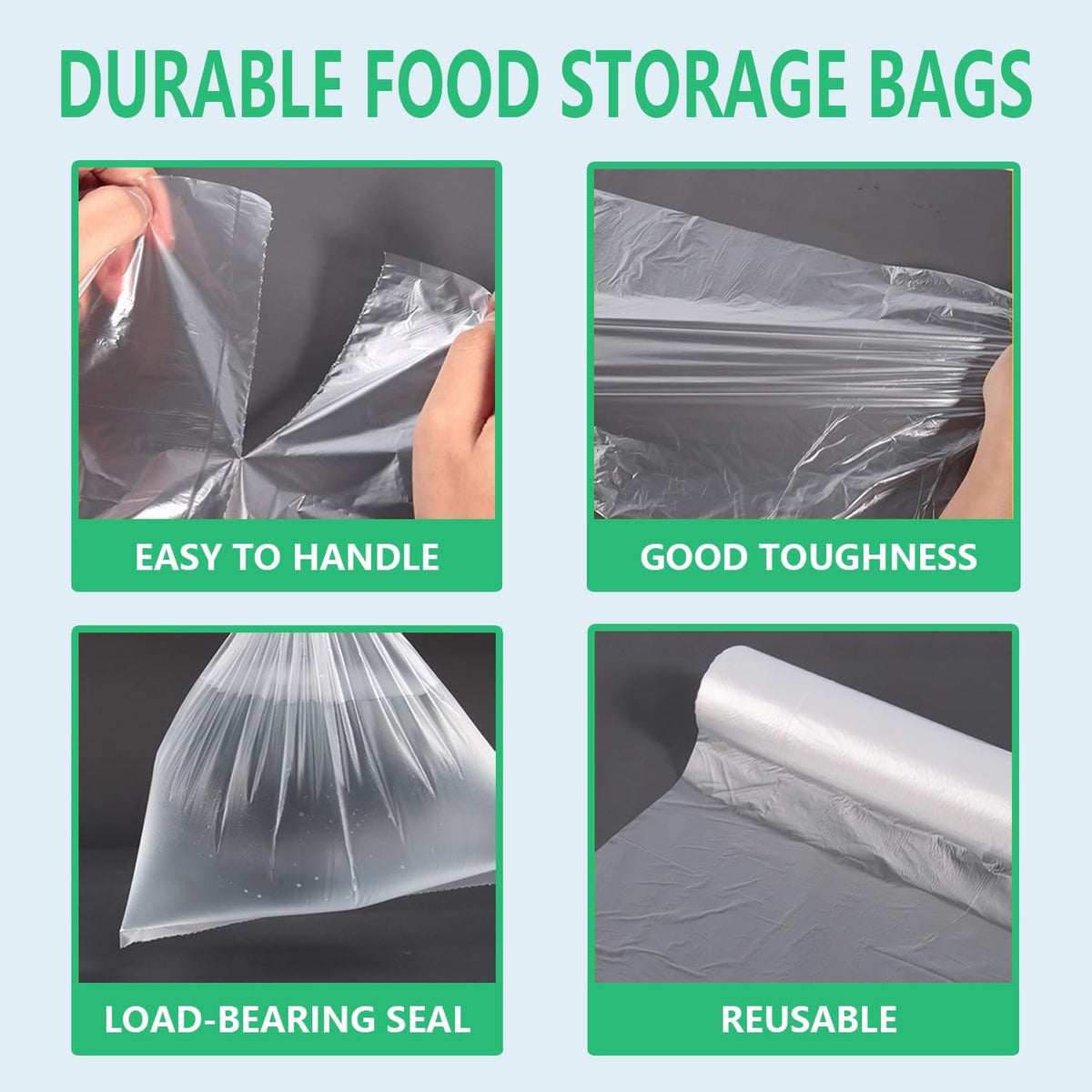 9527 Product Clear Plastic Produce Bag Food Storage bag (12 x 16, 1 Roll)