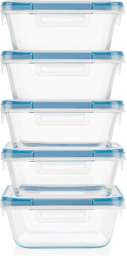 Snapware Glass Total Solutions (5-Pack, 4 Cup) Food Storage Containers Set