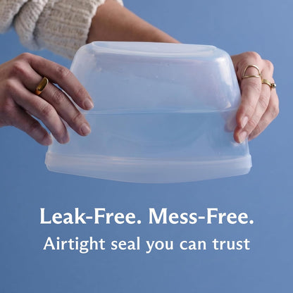 Stasher Premium Reusable Silicone Storage Bags, 4-Pack Starter Kit, Clear