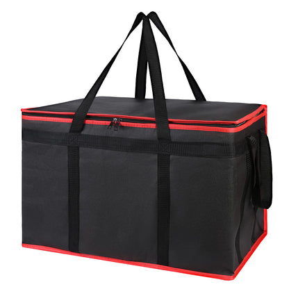 Bodaon Insulated Food Delivery Bag, XXXL Reusable Warming Bag, Black, 1Pk