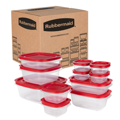 Rubbermaid EasyStore Containers, 44-Piece Set, Food Storage Containers with Lids