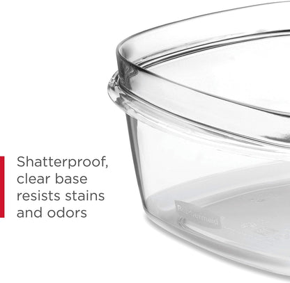 Rubbermaid Premier Food Storage Container, 10 Piece Set, Grey, BPA-Free, Microwave & Dishwasher Safe