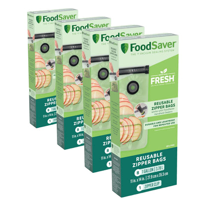 FoodSaver® Reusable Quart Vacuum Zipper Bags