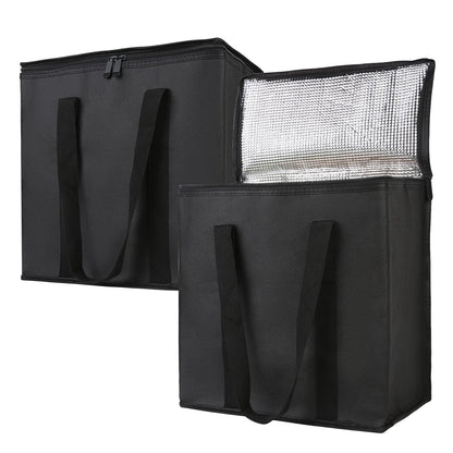 Bodaon Insulated Food Delivery Bag, XXXL Reusable Warming Bag, Black, 1Pk