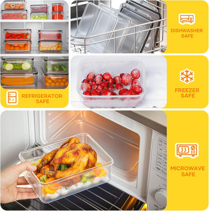 52 PCS Food Storage Containers with Lids Airtight (26 Lids & 26 Containers)