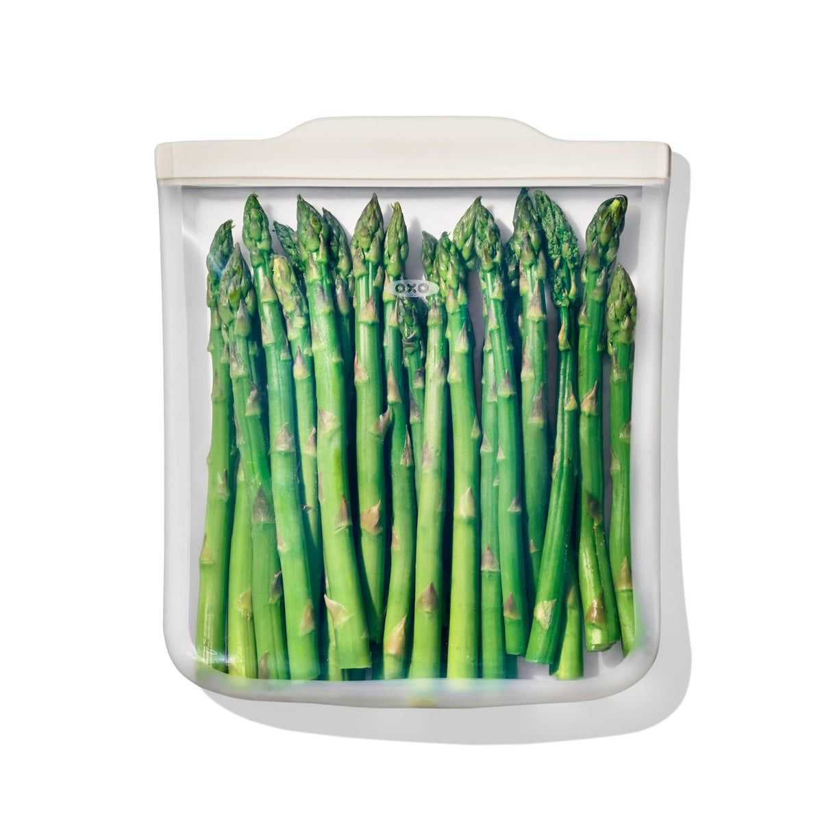 OXO Good Grips Silicone Reusable Bag - Stand-Up Quart (32 oz), Oat