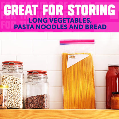 Ziploc Tall Food Storage Bags, 30 Count
