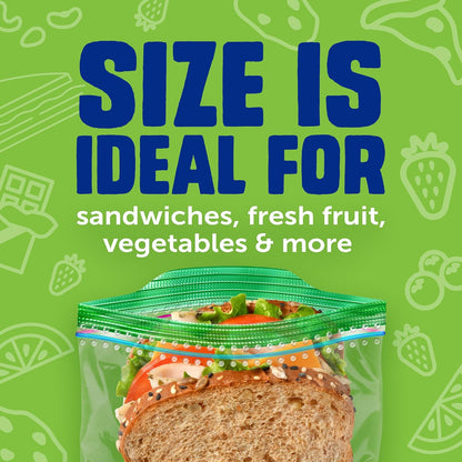 Ziploc Sandwich & Snack Bags, Food Storage, Easy Open & Close, 105 Count