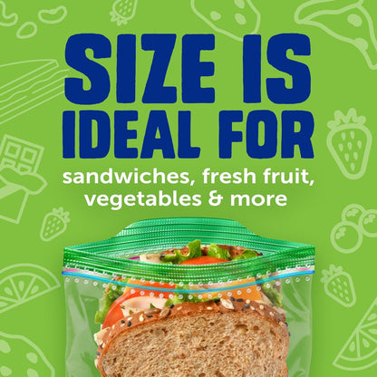 Ziploc Sandwich & Snack Bags, Food Storage, Easy Open & Close, 270 Count