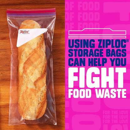 Ziploc Tall Food Storage Bags, 30 Count