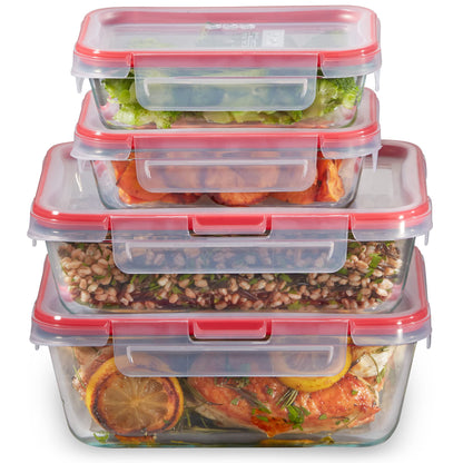 Pyrex Freshlock (10-Pack) Mixed Sizes Airtight Glass Food Storage Set