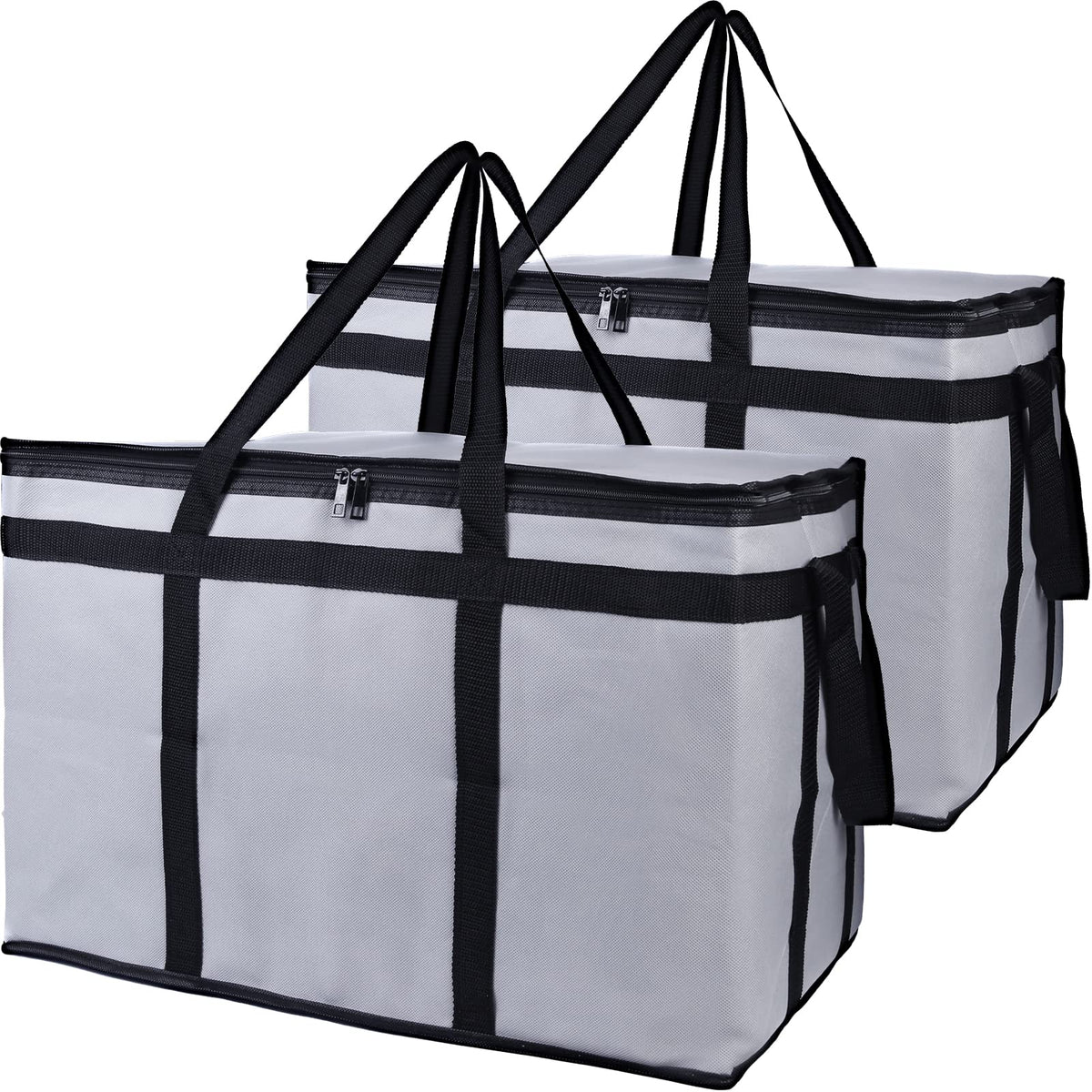 Bodaon Insulated Food Delivery Bag, XXXL Reusable Warming Bag, Black, 1Pk