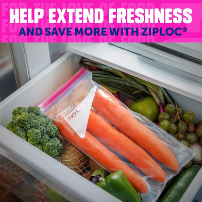 Ziploc Tall Food Storage Bags, 30 Count