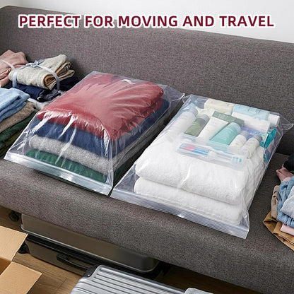 Yotelab Large 5 Gallon Plastic Zipper Storage Bags, 18x24 Inch, 12Pcs
