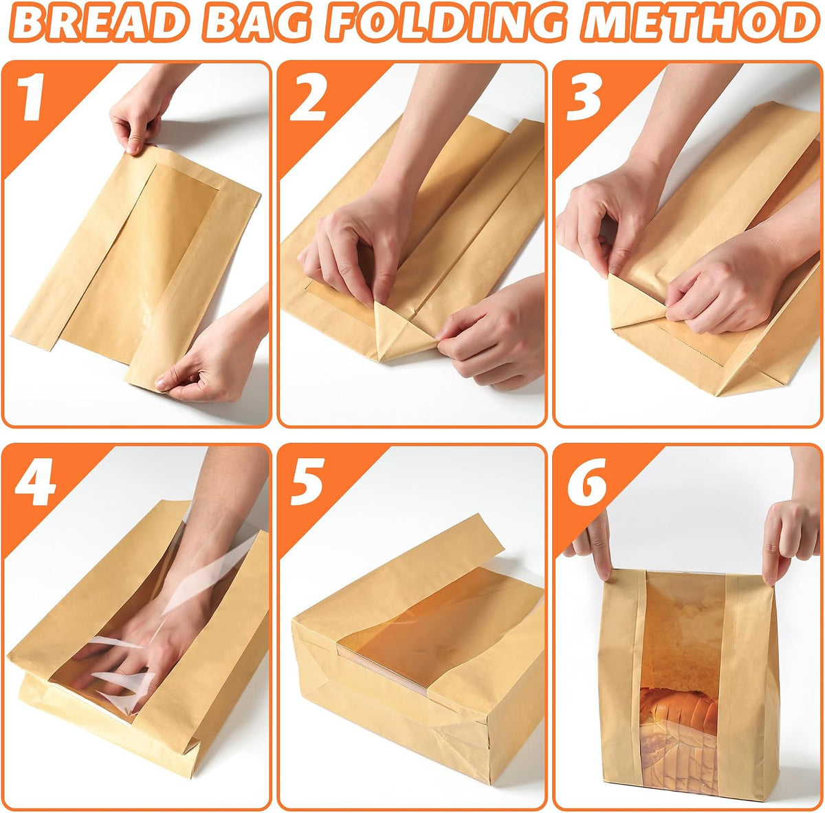 50 Pcs Bread Bags for Homemade Bread 50% Thicker With Window Sourdough Bags
