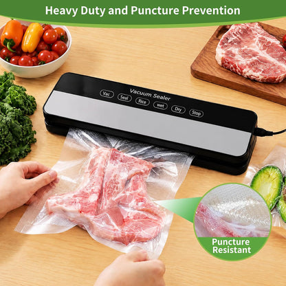 O2frepak Quart 8"x12" Vacuum Sealer Bags 200ct for Food Storage