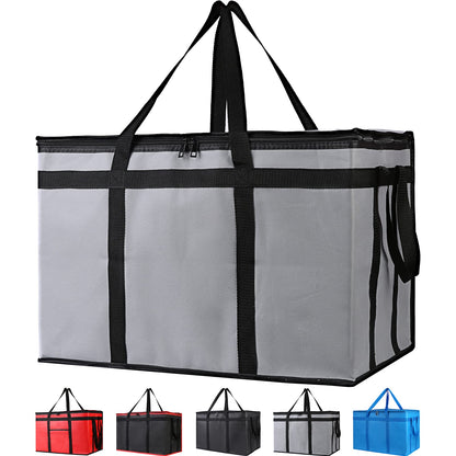Bodaon Insulated Food Delivery Bag, XXXL Reusable Warming Bag, Black, 1Pk