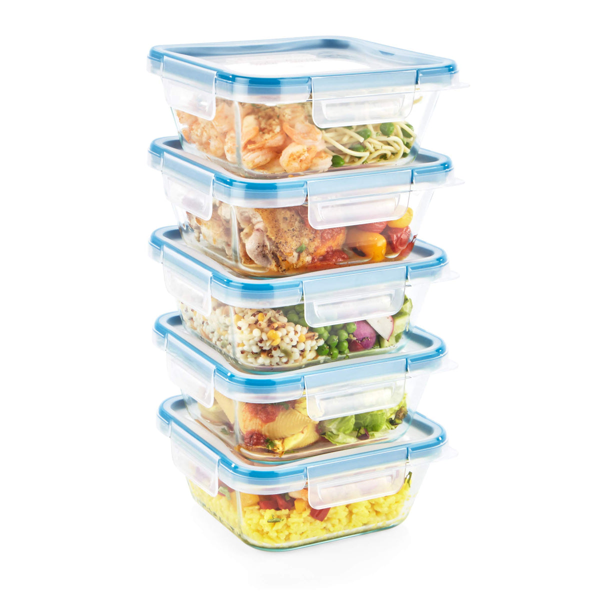 Snapware Glass Total Solutions (5-Pack, 4 Cup) Food Storage Containers Set