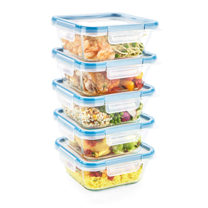 Snapware Glass Total Solutions (5-Pack, 4 Cup) Food Storage Containers Set
