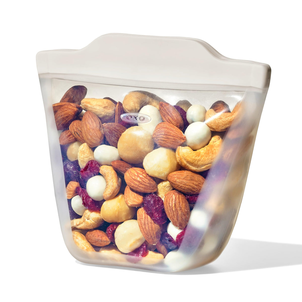 OXO Good Grips Silicone Reusable Bag - Stand-Up Quart (32 oz), Oat