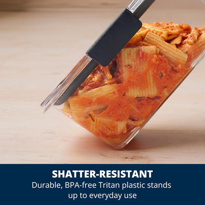 Rubbermaid Brilliance Plastic Food Storage Containerss, 9.6-Cup, 2-Count