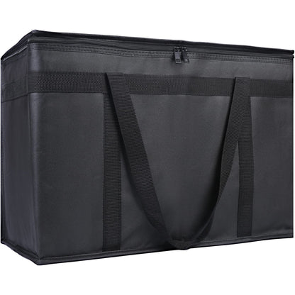 Bodaon Insulated Food Delivery Bag, XXXL Reusable Warming Bag, Black, 1Pk